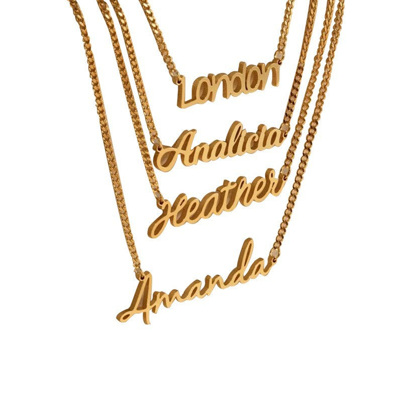 Personalized Gold Name Necklace