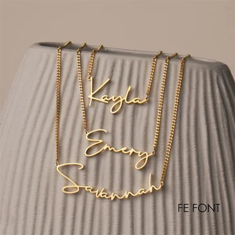 Personalized Gold Name Necklace
