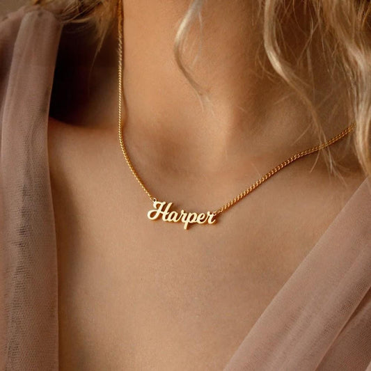 Personalized Gold Name Necklace